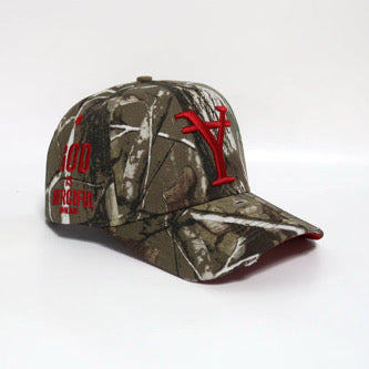 Red woodland hat