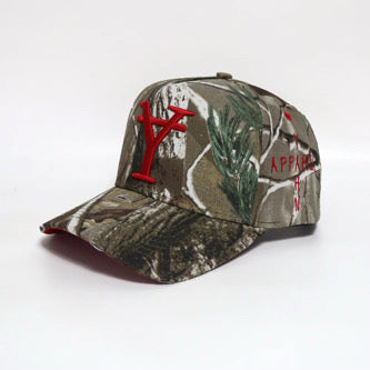 Red woodland hat