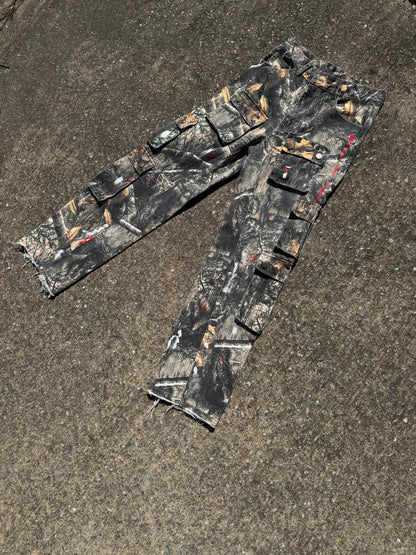 Camouflage woodland stack pants